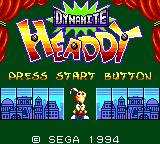 Заставка игры Dynamite Headdy